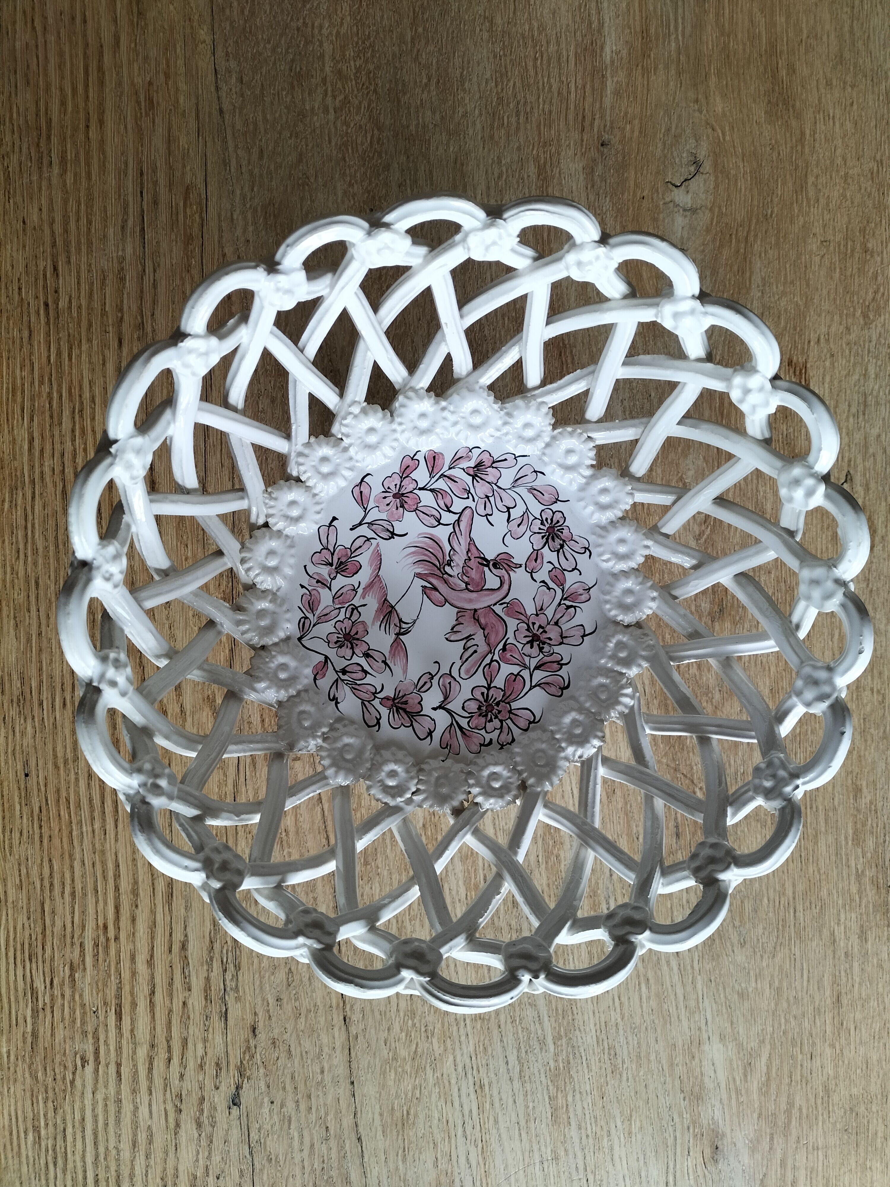 Braided basket B Pichon décor Moustier