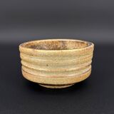 Glazed stoneware matcha bowl