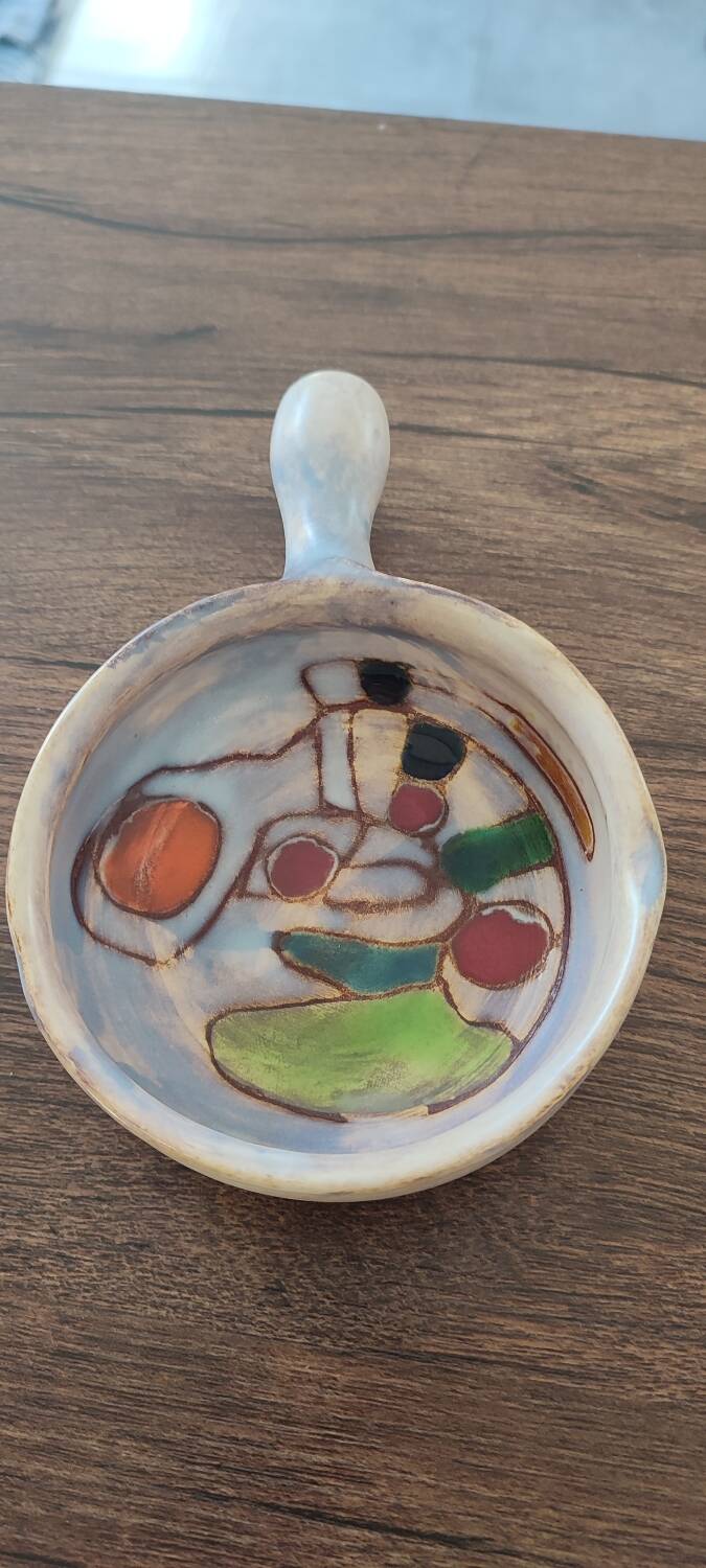 Ceramic signed by Marie-Christine Treinen Vallauris 20th Congress Nice