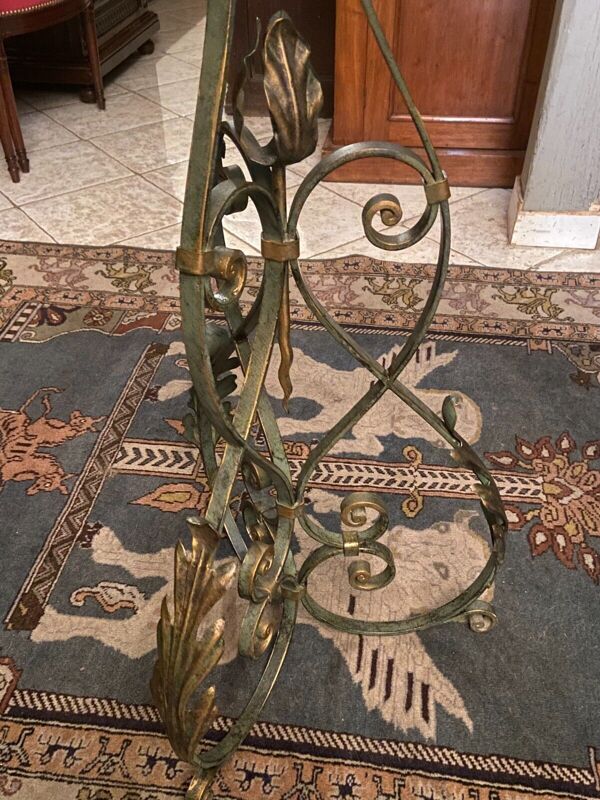 Sellette porte-pot en fer forgé de style Louis XIV