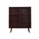Danish mahogany veneered shelving unit on splayed legs, 1960s