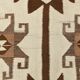 3x12 Kilim Beige & Brown Pattern Kilim Runner,Faded Turkish Runner,95x373Cm