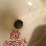 Compotier "terre de fer aubépine" porcelaine opaque de giens.