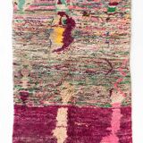 Berber carpet Boujaad mottled multicolored 245x154cm