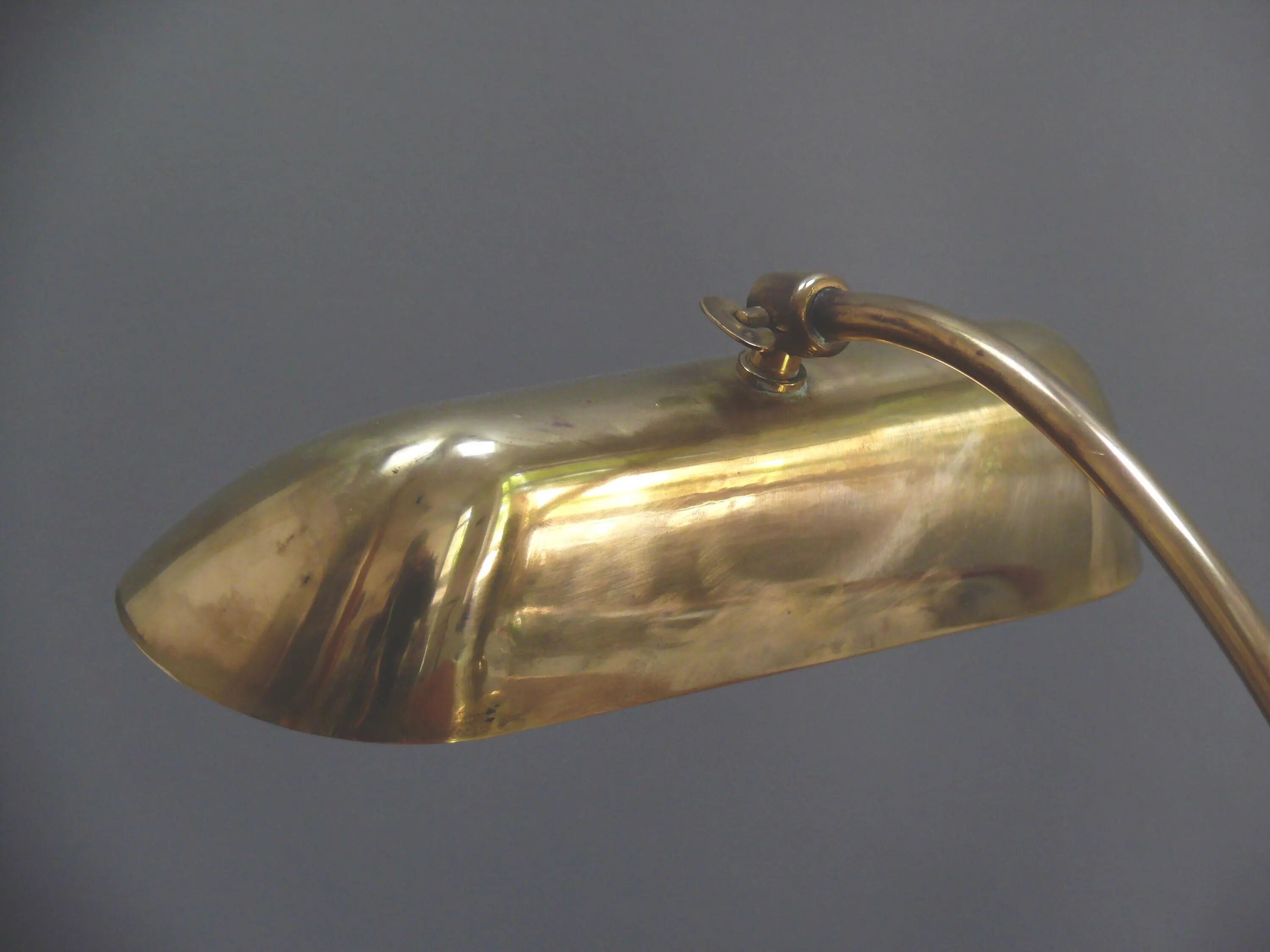 JBS Piano Lamp, Burnished and Brushed Brass, 1960s