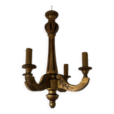 Antique gilded wooden chandelier
