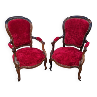 Fauteuils cabriolet Louis Philippe