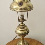 Lampe style art nouveau laiton