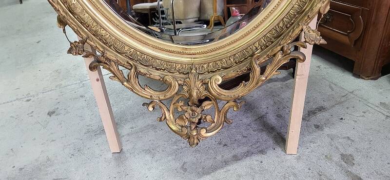 19th century gilt medallion mirror