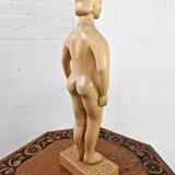 Wooden sculpture female nude, 1992