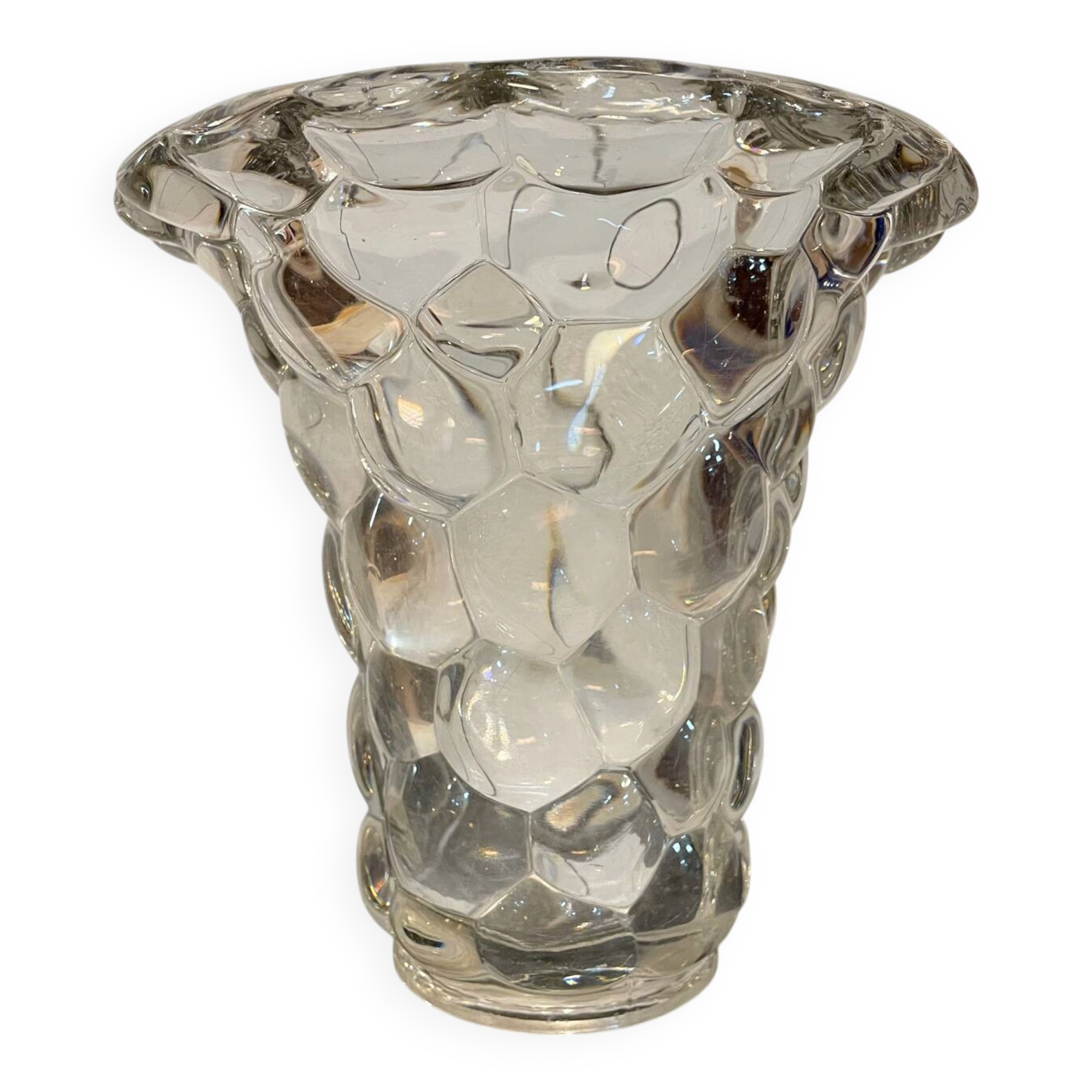 Crystal vase by Pierre D'Avesn