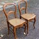 2 Louis Philippe caned chairs in solid wood from the 20th century