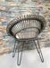 Fauteuil vintage chocolat