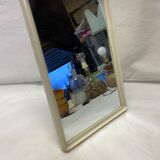 Vintage bakelite white barber mirror
