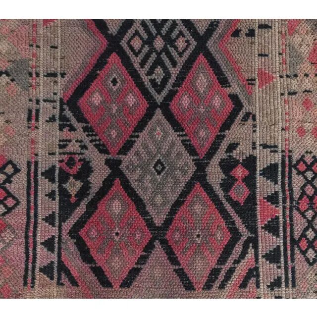 1960s Vintage Turkish Hand-Knotted Herki Runner