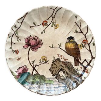 Old hand-painted iron earth plate, nineteenth century, Aquatic SF & co (Simon Fielding)