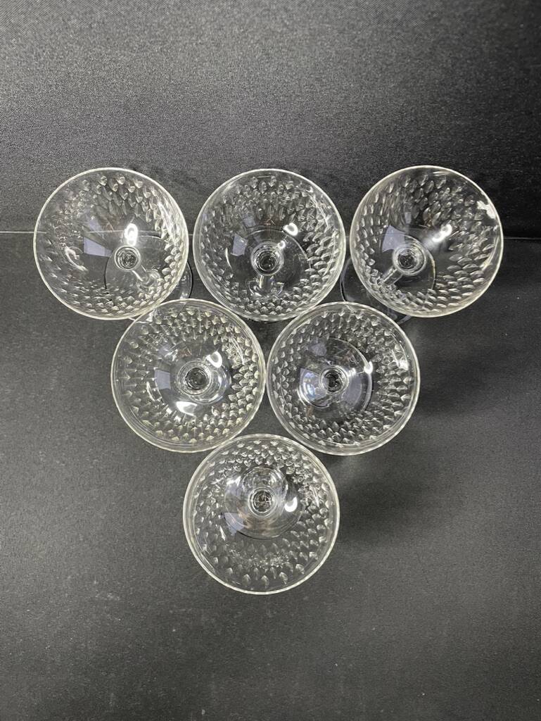 6 Baccarat champagne glasses Paris service
