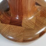 Grand Pied de Lampe Bois tourné Vintage