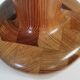 Large Vintage Turned Wood Lamp Base