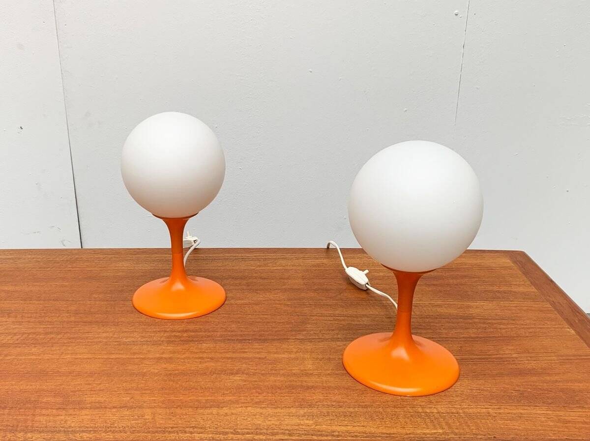 Mid-century Swiss table lamps by E.R. Nele for Temde, set of 2