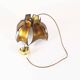 Original Italian torch cut brutalist brass chandelier