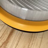 Applique murale plafonnier rond verre Prisma modèle Nova jaune