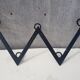 Wall coat door forged black 5 patères vintage decoration
