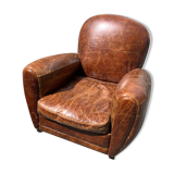 Leather club armchair