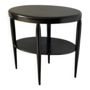Gueridon console bois - noir