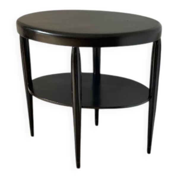 Gueridon console bois noir art déco