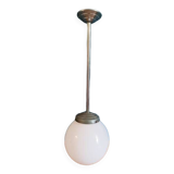 Chandelier suspension ceiling light globe opaline metal