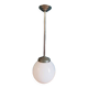 Chandelier suspension ceiling light globe opaline metal