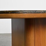 Fossil stone coffee table, Fossile collection, Switzerland, circa 1980.