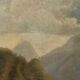 Old painting signed by Giuseppe Canella Lecco Pier 1837