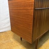 Mid-Century Retro Vintage Teak & Zebrano Wood Sideboard by Elliots of Newbu