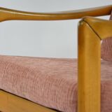 Pink knoll armchair