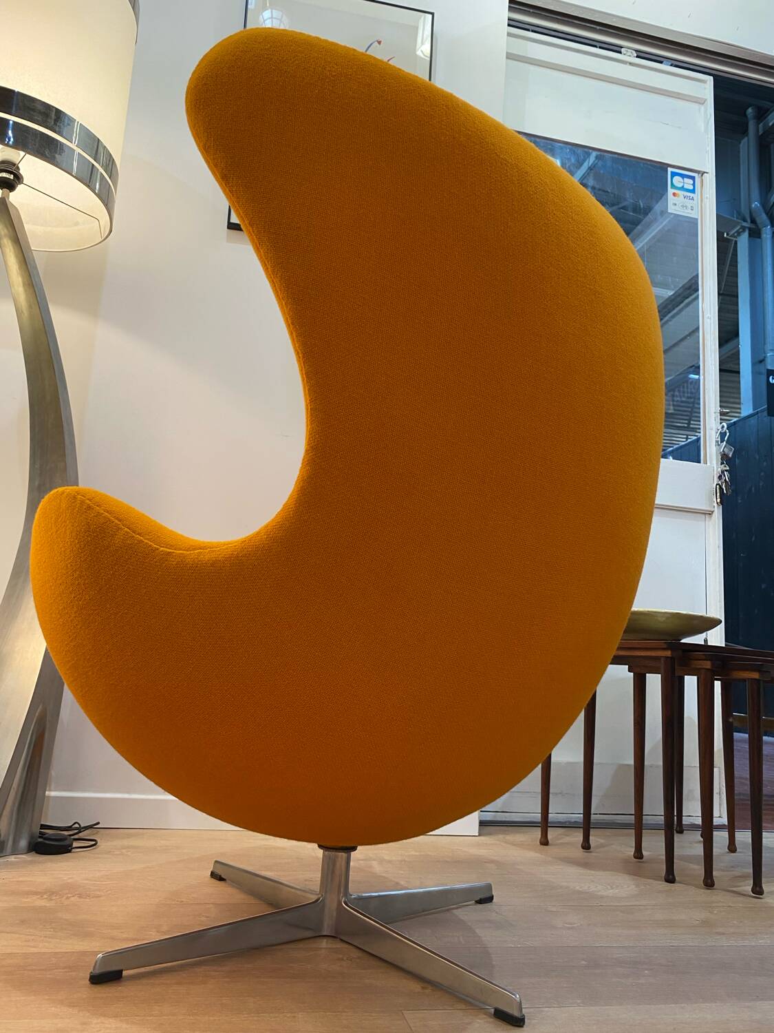 Orange Egg Chair by Arne Jacobsen
