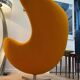 Fauteuil Egg Chair orange par Arne Jacobsen