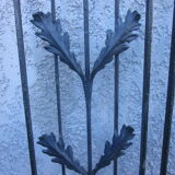Pair of old wrought iron grid
