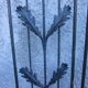 Pair of old wrought iron grid