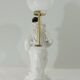 White ceramic lamp Pierrot/harlequin/1960/vintage