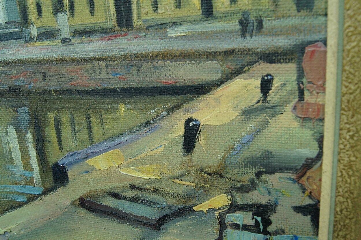 Hjalmar Larsson(1881-1960), Stockholm Cityscape, 1940, Oil Painting