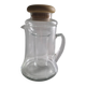 Borosilicate glass pitcher with infuser and wooden lid #PIMR