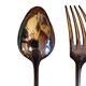 12-place silver-white metal cutlery set 85