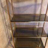Brass and glass shelf