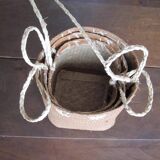 3 handcrafted wicker hanging baskets