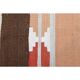 1970s Vintage Turkish Hand-Knotted Wool Cotton Orange Runner Rug 85389