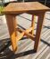 Tabouret de reconstruction années 50's en bois