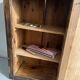 Patinated wooden toilet cabinet / pharmacy