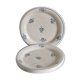 4 plates with earthenware desserts from St Amand